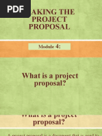 Module 4 Making of Project Proposal