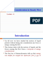 Notes - Lecture-6-Energy Consideration in Steady Flow