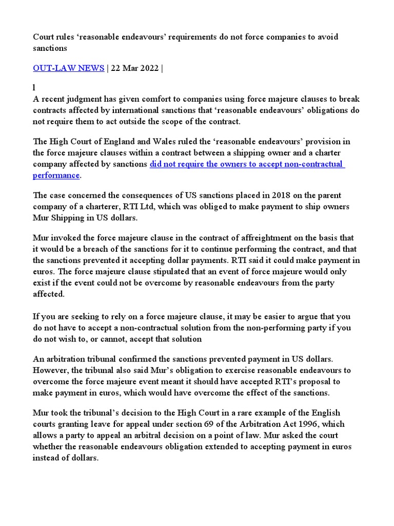 court-rules-reasonable-endeavours-requirements-pdf-civil-law-legal