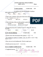 For Simultaneous Equations in Variables X and Y, D