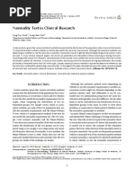 Normality Test in Clinical Research