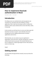 How To Implement Keycloak Authentication in React - LogRocket Blog