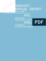 HfG-Jahresbericht Annual Report 07 08