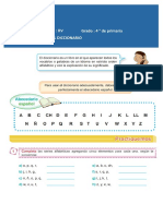 Uso del diccionario 4° primaria RV