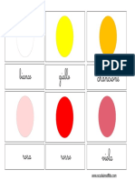 Carte Delle Nomenclature COLORI Corsivo