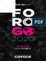 Evento Foro GO 2020: Aprendizaje, evolución y networking en formato virtual