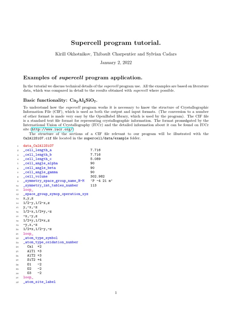 Supercell Tutorial Pdf
