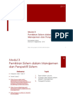 Modul 3 Pemikiran Sistem Dalam Manajemen Dan Perspektif Sistem