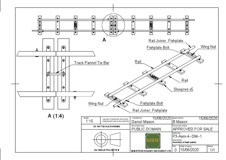 Miniature Railway Track Panel Assembly | PDF