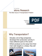 The Main Issue of Transportation Problem