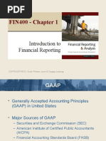 FIN400 - Chapter 1: Introduction To Financial Reporting