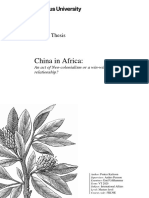 China in Africa relationship: Neo-colonialism or win-win