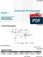 Temperature Sensing With NTC Thermistor Circuit