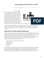 Introduction To Positive Material Identification or PMI With PDF