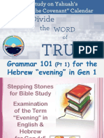 2.1 Grammar 101 Gen 1 Hebrew Study Skills PT 175 Slides BC CF 3 May 2019