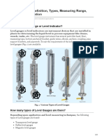 Level Gauges Definition Types Measuring Range Ordering Information