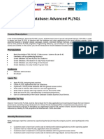 Oracle Database Advanced PL-SQL