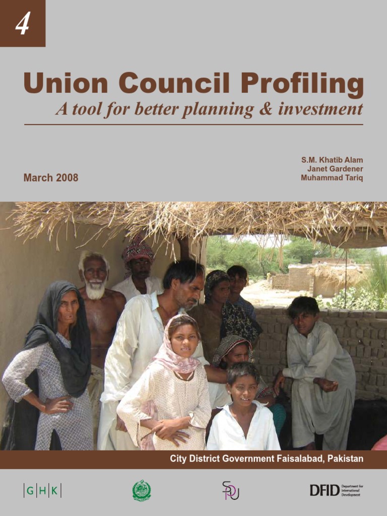 04 - Union Council Profiling | PDF | Governance | Poverty Reduction ...