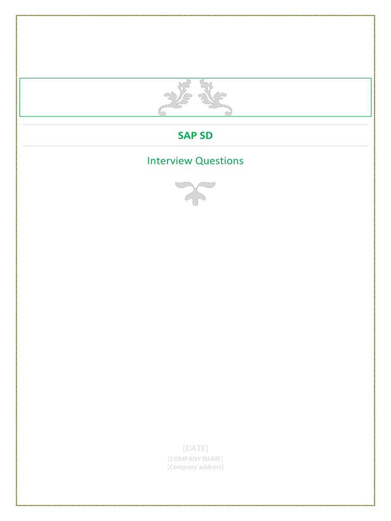 Sap Sd Interview Question Answers Pdf Invoice Pricing