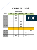 Horario 2do Grado