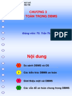 3 - Chuong 3 - An Toan Trong DBMS
