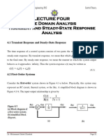 Lecture Four Time Domain Analysis Transient and Steady-State Response Analysis