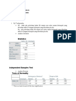 Latihan Analisis Uji T