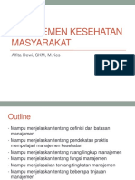 Pertemuan 9 - Manajemen Kesehatan Masyarakat