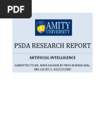 Psda Research Report: Artificial Intelligence