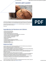 Receita de Panetone Sem Gluten