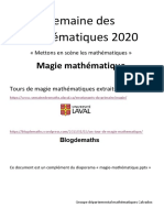 Livret Magie Mathematique