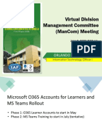 Virtual Division Management Committee (Mancom) Meeting: Orlando Nicolas, JR