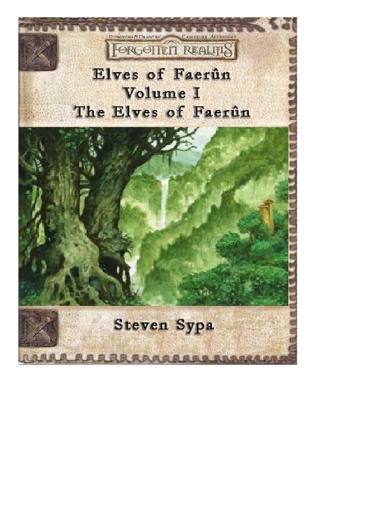 Elves of Faerun Volume I, PDF