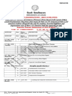 Tentative Date-Sheet for BCom Exams May/June 2022