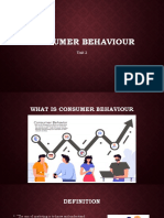 Consumer Behaviour: Unit 2