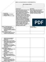 Plan Curricular Matematica I