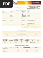 NPS Transaction Statement For Tier I Account