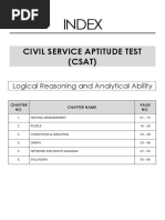 Index: Civil Service Aptitude Test (CSAT)