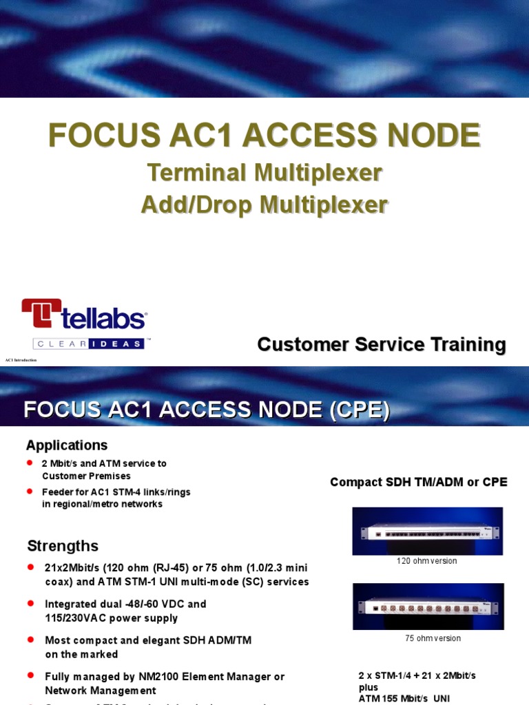 AC1 Access Node Overview | PDF | Asynchronous Transfer Mode | Network ...