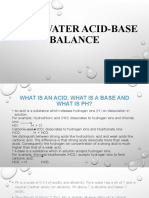 Body Water Acid-Base Balance