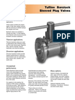 Tufline Barstock Sleeved Plug Valves: Titanium Applications