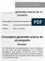 Conceptos Generales Acerca de Un Proyecto