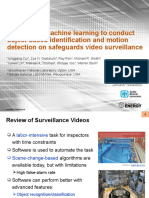 Using Deep Machine Learning To Conduct Object-Based Identification and Motion Detection On Safeguards Video Surveillance