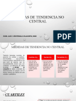 MEDIDAS DE TENDENCIA NO CENTRAL - (CUARTILES, PERCENTILES Y DECILES) PPT
