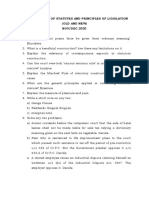 Interpretation of Statutes and Principles of Ligislation (Old and New) NOV/DEC 2020