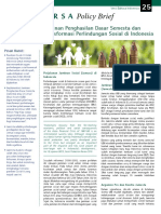 Policy Brief 25 Jaminan Penghasilan Dasar Semesta Dan Transformasi Perlindungan Sosial Di Indonesia