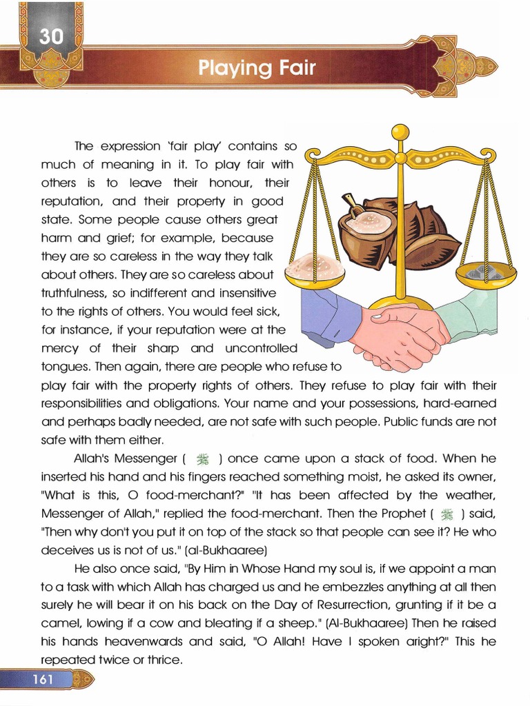 The Expression 'Fair Play' Contains So Much of Meaning in It. To Play