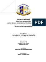 PROYECTO DE INVESTIGACIÓN - TALLER No. 4