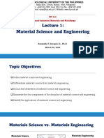 TUP Materials Science Lecture on Material Engineering