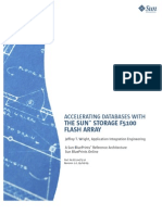 Accelerating Databases With the Sun Storage F5100 Flash Array Blueprints